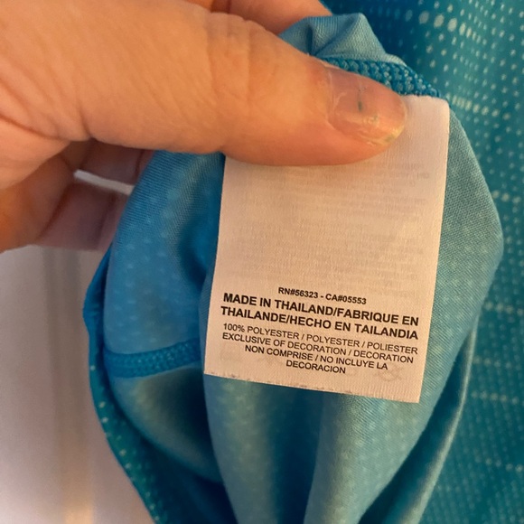 Nike Running Dri-Fit Blue Dot Activewear Shirt, Women’s Size Small - Picture 11 of 13